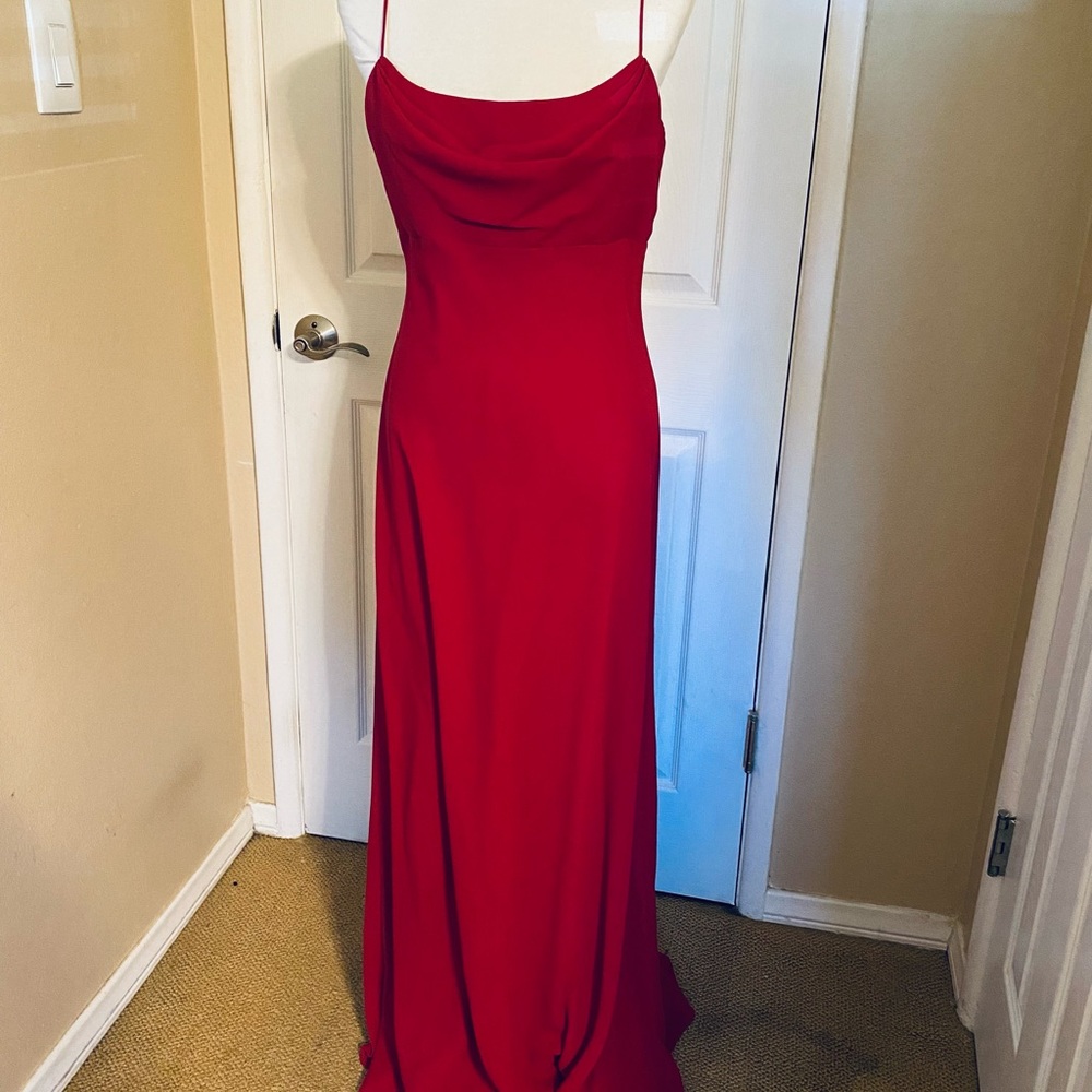 Long Red formal Dress size 12